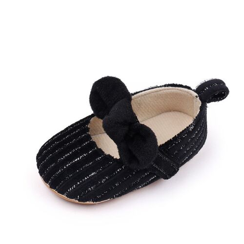Baby Girls Princess Shoes 012 Months Pure Color Fluffy Bow F