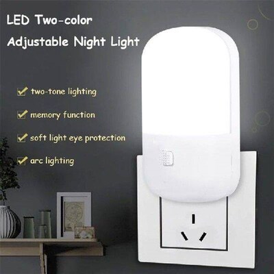 Bedroom Night Bedside Lamp Plug-in Led Feeding Socket 3w