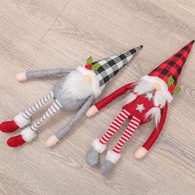 Christmas decoration forest elderly curtain buckle faceless