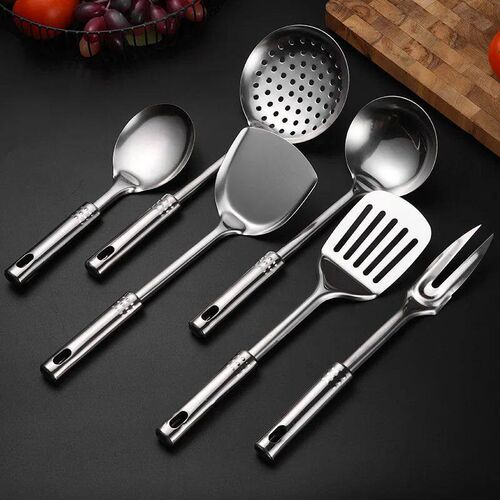 1PC Kitchen Stainless Steel Cooking Spatula Shovel Colander