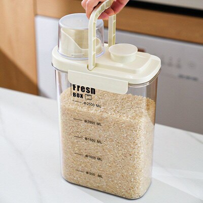 Large Capacity Home Kitchen Cereal Storage Tank, Flour Bucke