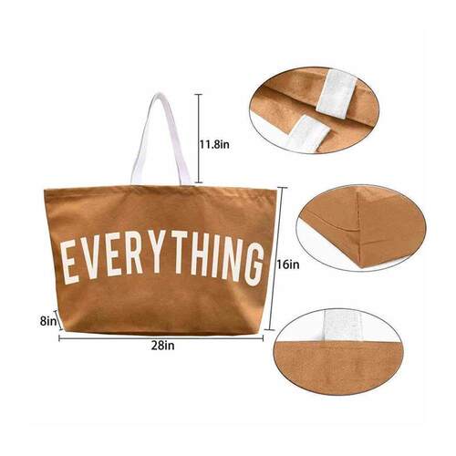 Canvas Tote Bag Extra Large Shopping Beach Totes Bags Reusab