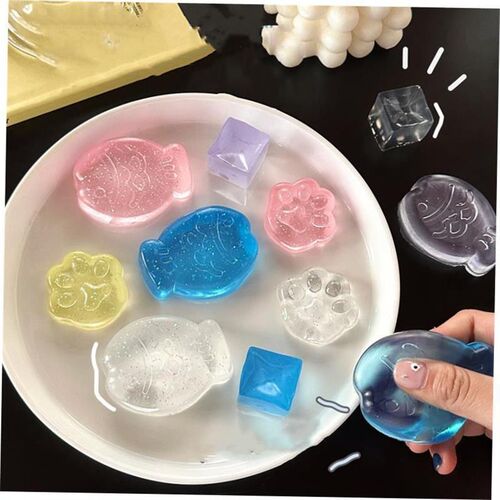 NEW Fidget Toy Mini Squishy Toys Mochi Ice Block Stress Ball