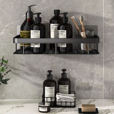 Bathroom Shelf Makeup Storage Organizer Aluminum浴室置物架