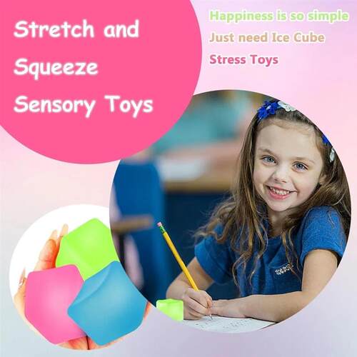 Squishy Ice Cube Sss Ball Toy Sensory Fidget Toys for Adults