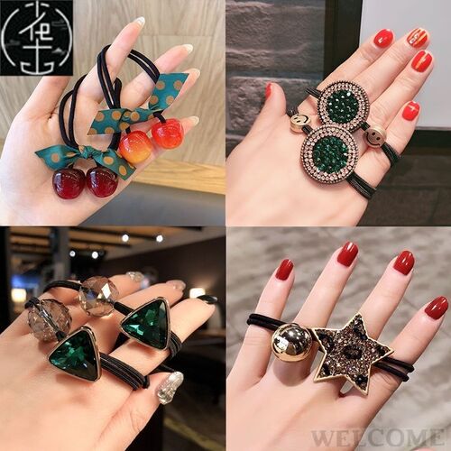 korean web celebrity hair string rubber band hair rope