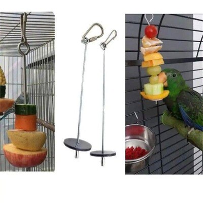 Birds Food Holder Bird Feeders Foraging Toys Stainless