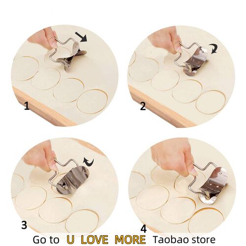 Stainless Steel Large Dumpling Skin Dough Circle Roller Mach
