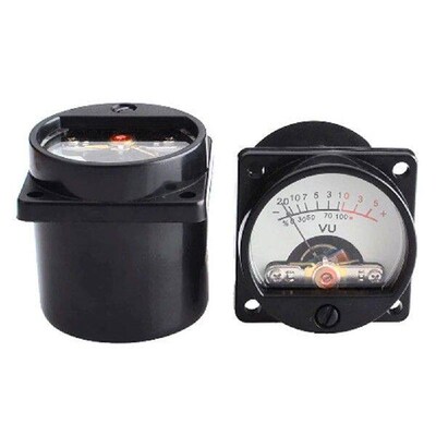 6V-12V Panel VU Meter Warm Back Light Recording 500UA VU