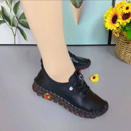 Women Spring Vintage Breathable Shoes Platform Loafers Lace
