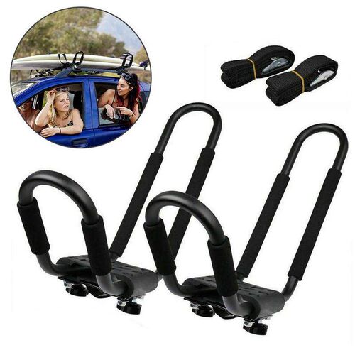 2PCS Kayak Roof Rack Universal Rooftop Rack Carrier For
