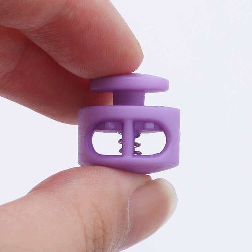 Color double hole spring buckle elastic non-slip buckle nylo