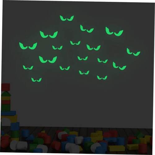 36Pcs  Halloween Luminous Wall Decals Glowing in The Dark Ey