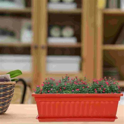 2 Pcs Flower Pot Window Outdoor Pots with Saucer