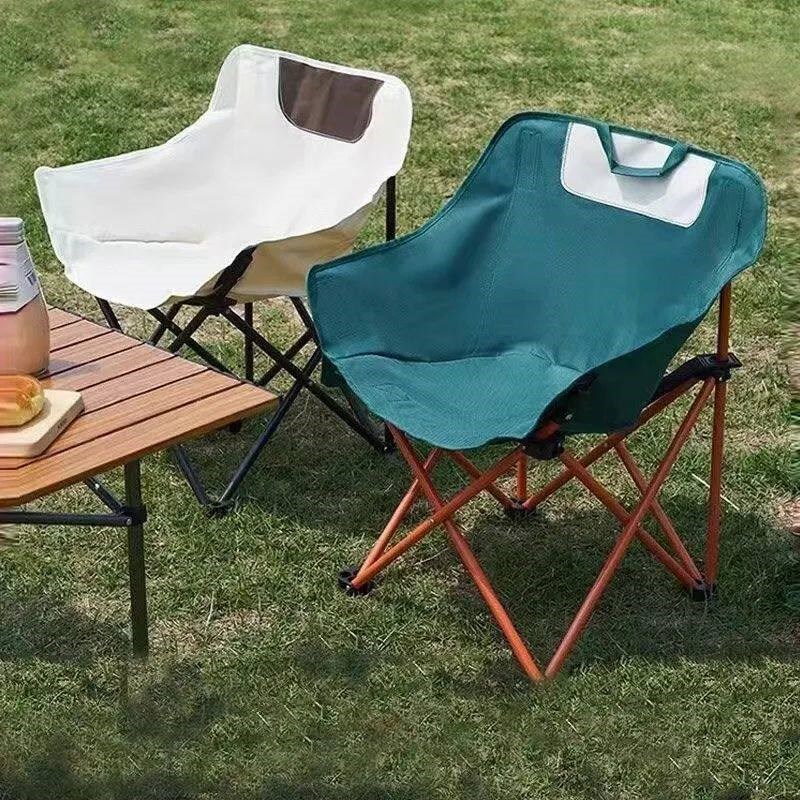 Aluminum Alloy Moon Chair Camping Chair Outdoor Folding Chai图片