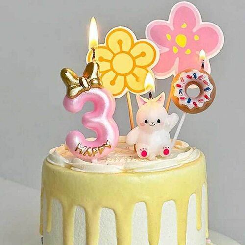 Birthday Candle Princess Numbers Cake Decorationbirthday