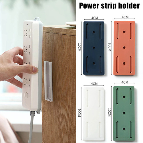 Wall-Mounted Plug Fixer er Punch-free Home Self-Adhesive Soc
