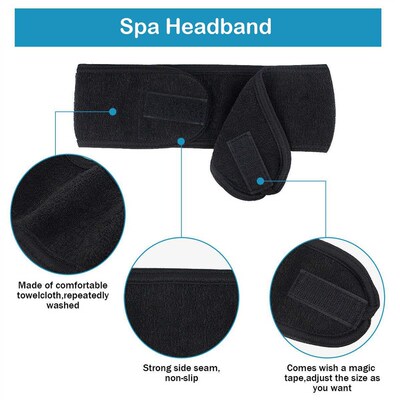 Towel Head Band Sweat Hairband Head Wrap Non-slip Sretchable