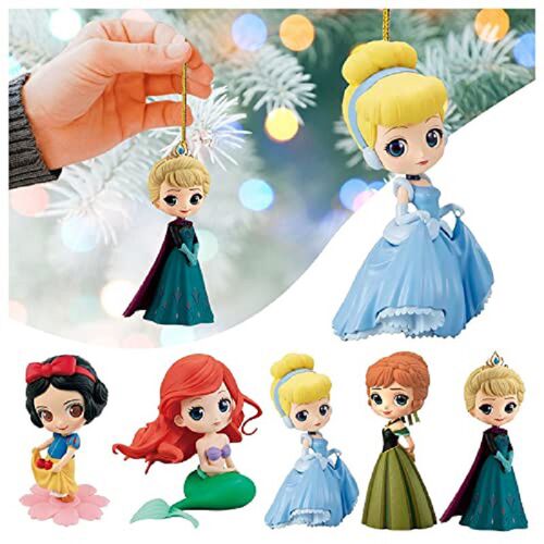Christmas Pendant Xmas Tree Decoration Princess Flat Cartoon