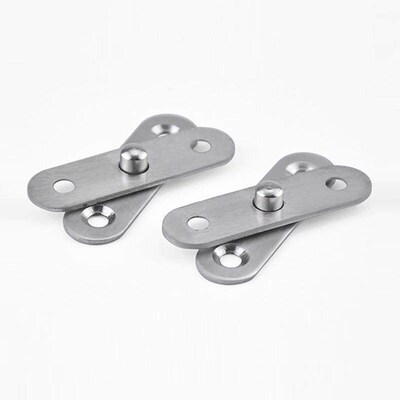 20 Pcs Hidden Hinge Cabinet Hinges Rotatable Pivot 360