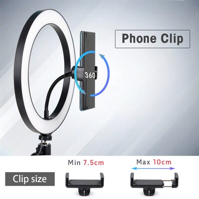 Tripod With LED Ring Light For Phone Tripod Camera Stand Sel
