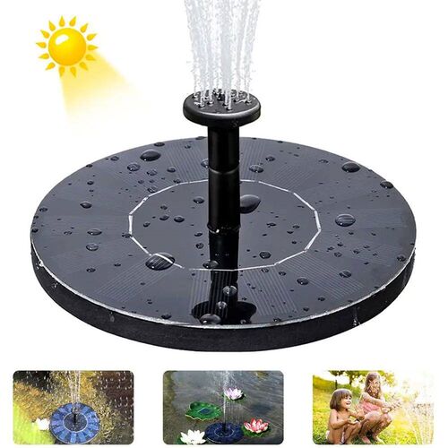 Solar Floating Water Fountain Bird Bath Fountain Pump Pond D