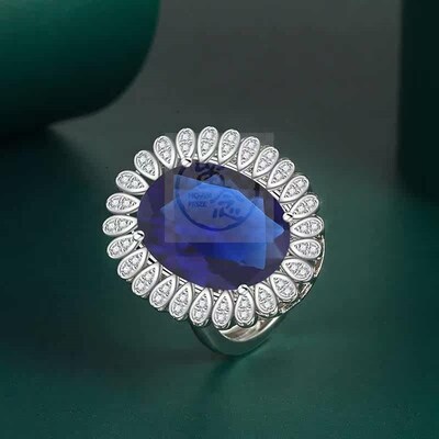 -Oval imitation ruby tourmaline gemstone color gemstone open