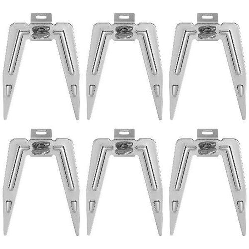 6 Sets Stainless Steel Rotating Roasting Fork Shaft