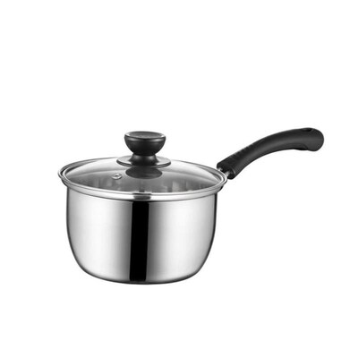 18/20CM Stainless Steel Pot Soup Milk Saucepan Cooking Pan