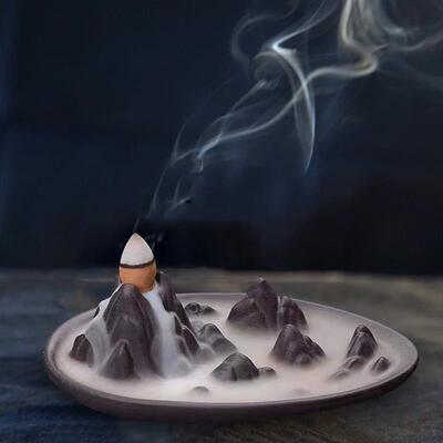 Backflow Incense Burner Censer Waterfall Tower Incense Cone