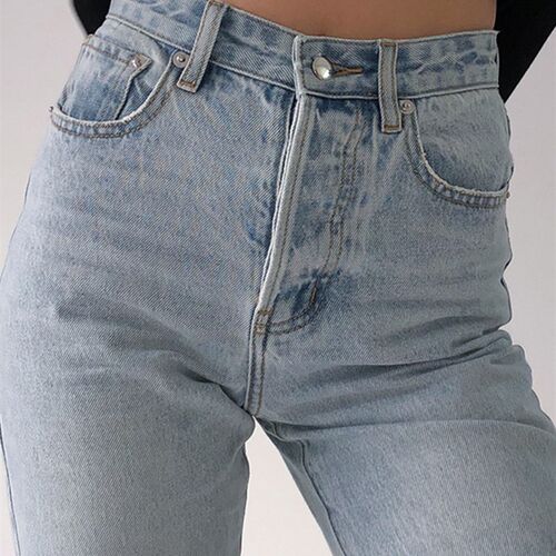 2022 High Waist Baggy Jeans Women Casual Straight Leg Loose
