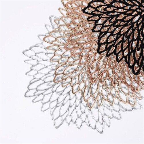 4x Hollow Round Cable Placemats Wide Application Sturdy And
