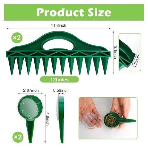 12 Holes Seed-In Soil Planter Garden Seed Spacer With