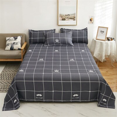 single flat sheet bedcover bed sheet cover bedsheet student