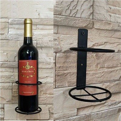 Wall Mounted Wine Racks Iron Wine Bottle Display Holder