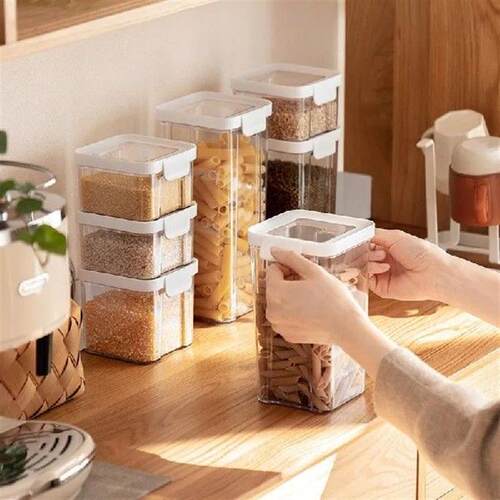 Transparent Spices Storage Jar Hermetic Candy Cookie