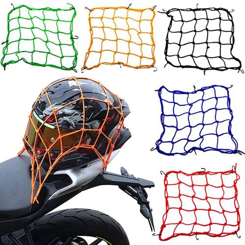 40x40cm Motorcycle 6 Hooks Elastic Bungee Net Motorcycle Sto