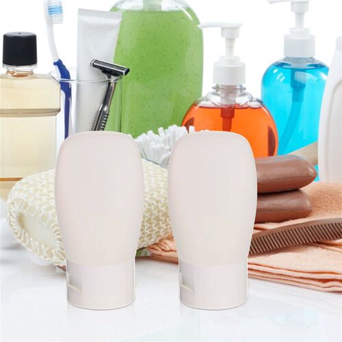 4Pcs 100ml Portable Travel Bottles Set Leak Proof Silicone T