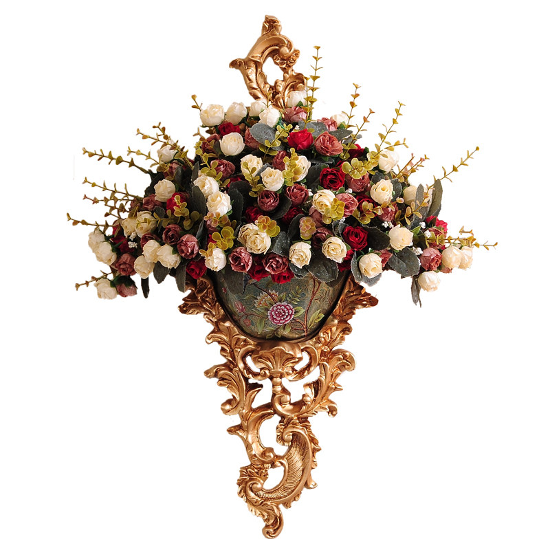 欧式壁挂花盆客厅复古大花瓶壁饰墙饰家居墙壁装饰品花艺挂件,家居饰品,壁饰,淘宝优惠券,粉丝福利购,淘宝优惠卷
