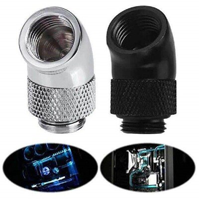 G1/4 Inch Male To Female Extender Fitting 4-Pack 45 Degree