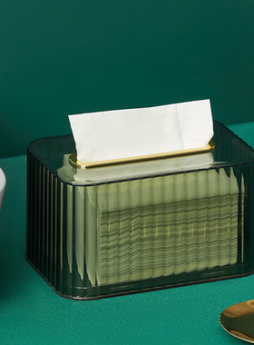 Household Tissue Box Transparent Desktop Tissue Box Pumping