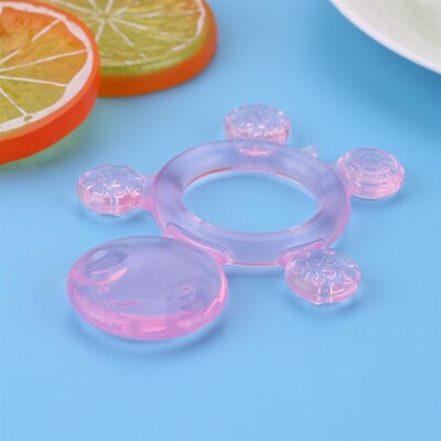 1pc Safety Cute Baby Teether Toys Kids Food Grade Silicone T