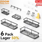 Large 6Pack Capacity Organizer shelves Shower Bathroom Caddy