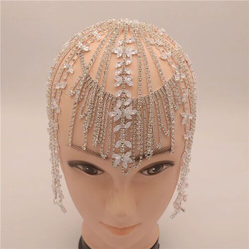 Luxury Shiny Crystal Long Thtassel Head Chain Bohemian Wind