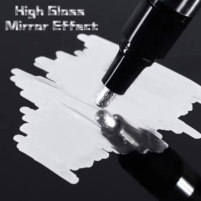 5/1pcs Chrome Pen Marker Mirror Waterproof Paint Repair For图片
