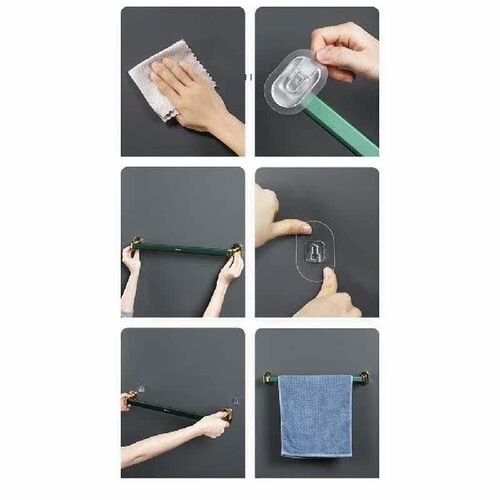 Bathroom Towels Holder Light Luxury Punch-free Bath Towel
