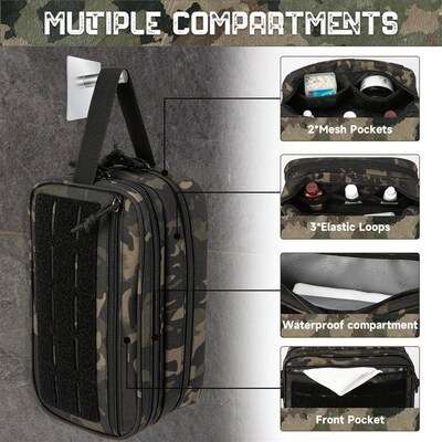 Tactical Toiletry Bag For Men Hygiene Bag Tool Molle Pouches
