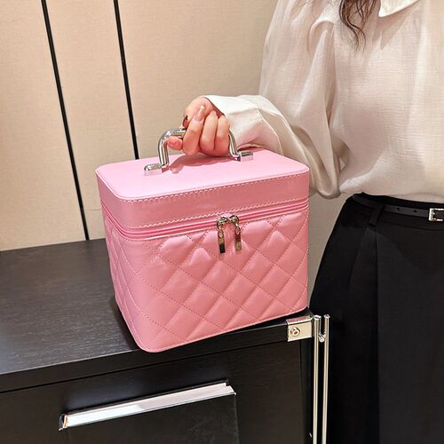 Women Professional Suitcase Makeup Box Make Up Cosmetic Bag