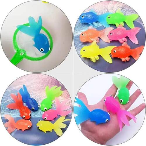 7pcs Baby Bath Toys Set with Fishing Net Water Toys Bathtub