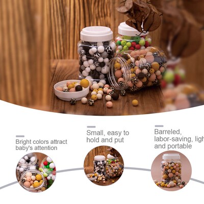 200PCS Silicone Beads for Round Baby Teething DIY Set 3 Size